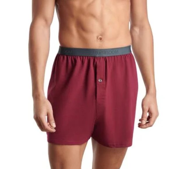 New with Tags Fruit of the Loom Men's Assorted Knit Boxers (5 Pack) Size Small e